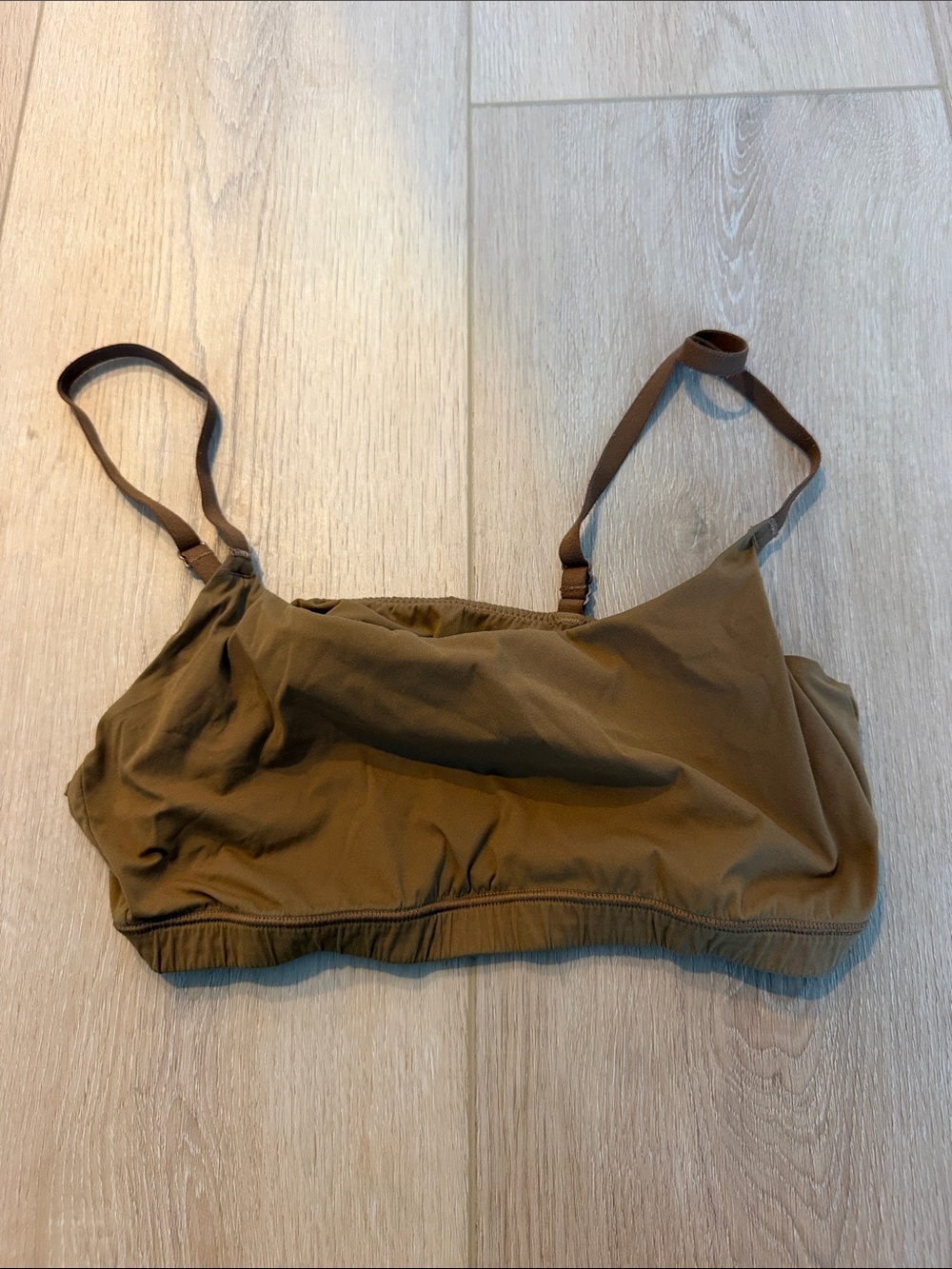 SKIMS Women's Olive Brown Bralette Top